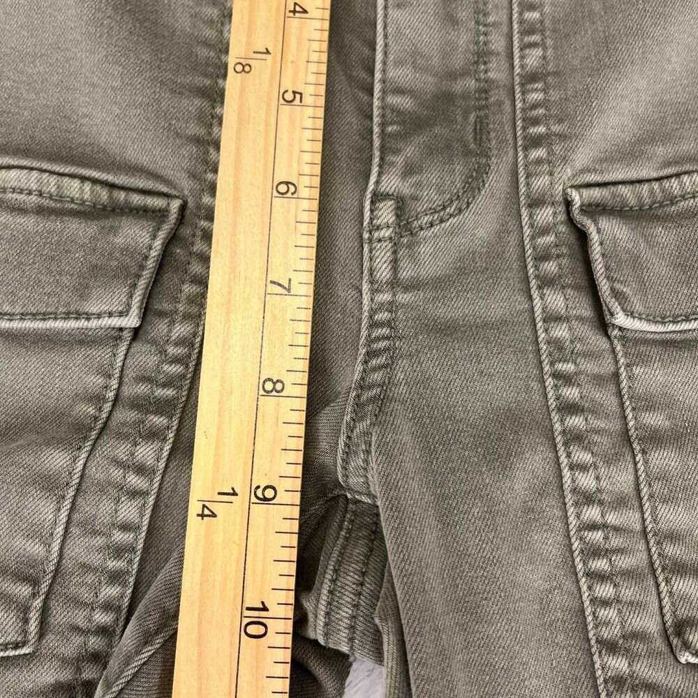 American Eagle Jeans Women 6 Green Jegging Cargo Next Level Stretch Stained - Picture 9 of 11